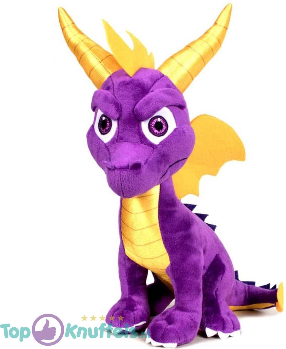 Spyro The Dragon Pluche Knuffel 40 cm | Spyro de Draak Peluche Plush Toy | Knuffeldier Knuffelpop voor kinderen | Dragon Draken Dinosaurus knuffel